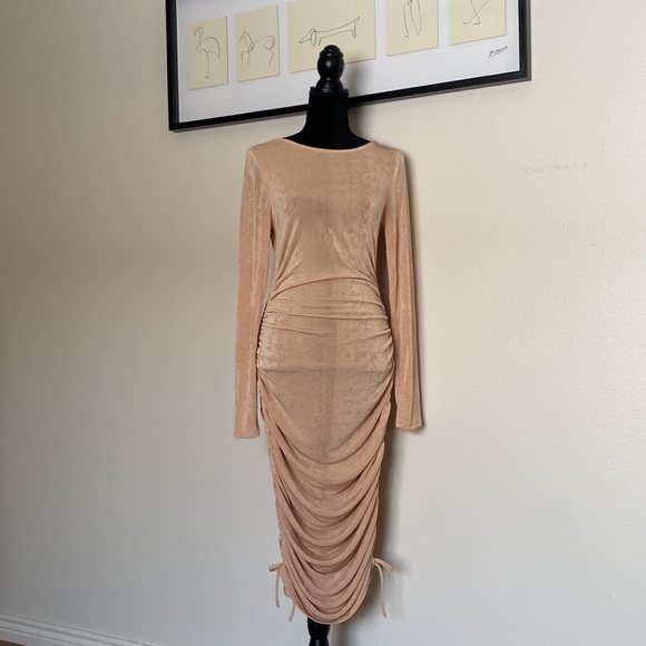 Acoa Collection Ruched Adjustable Length Mini dress - Picture 13 of 13